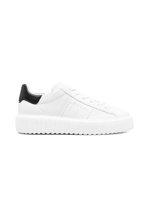 Sneakers Hogan H-stripes HXM6450F070LE90 bianca nera HOGAN | Sneakers | HXM6450F070LE90001