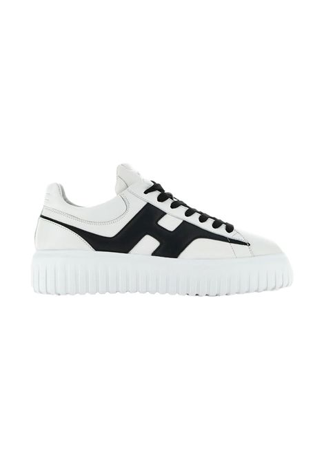 Sneakers Hogan uomo H-stripes HXM6450FE91LE90 bianca nera HOGAN | Sneakers | HXM6450FE91LE90001