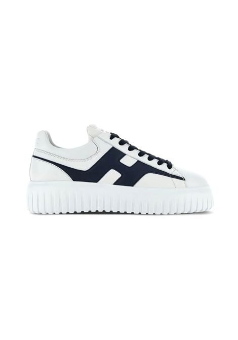 Sneakers Hogan uomo H-stripes HXM6450FE91QZB1 bianca blu HOGAN | Sneakers | HXM6450FE91QZB11G1