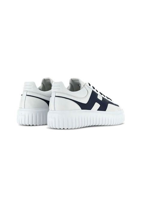 Sneakers Hogan uomo H-stripes HXM6450FE91QZB1 bianca blu HOGAN | Sneakers | HXM6450FE91QZB11G1