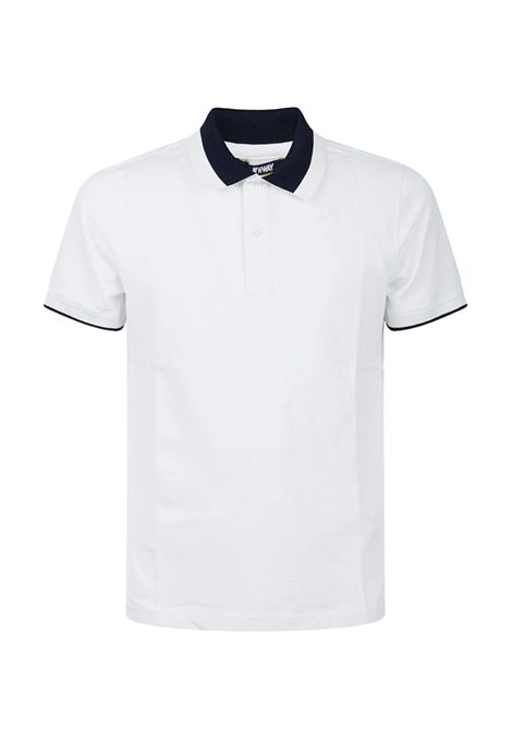 Polo K-way uomo K1125FW 001 bianca VENTOUX PIQUE K-WAY | Polo | K1125FW001