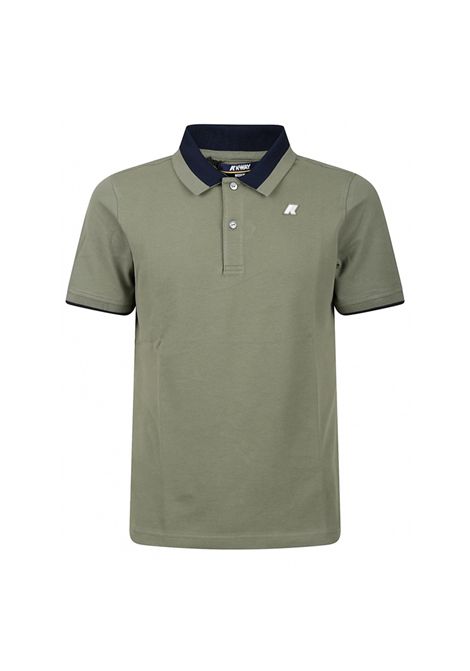 Polo K-way uomo K1125FW V15 verde oliva VENTOUX K-WAY | Polo | K1125FWV15