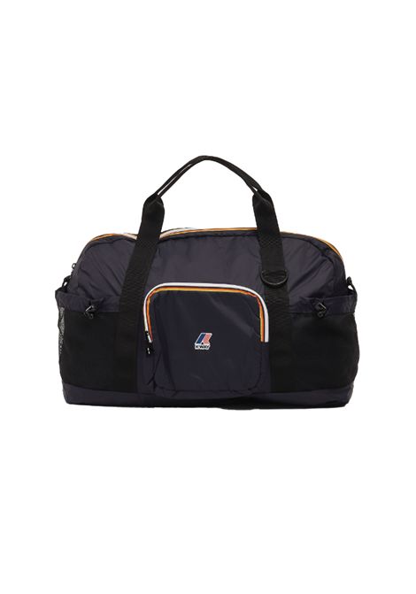 Borsone K-Way Marcel K1128CW Blu nylon impermeabile tasche zip tracolla K-WAY | Borsoni | K1128CWK89