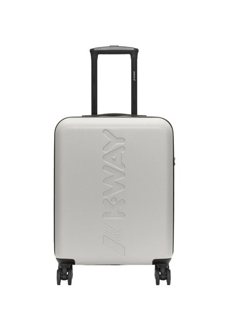 Trolley K-Way Carrello Piccolo K11416W Beige unisex abs logo stampa ruote K-WAY | Trolley | K11416WL35