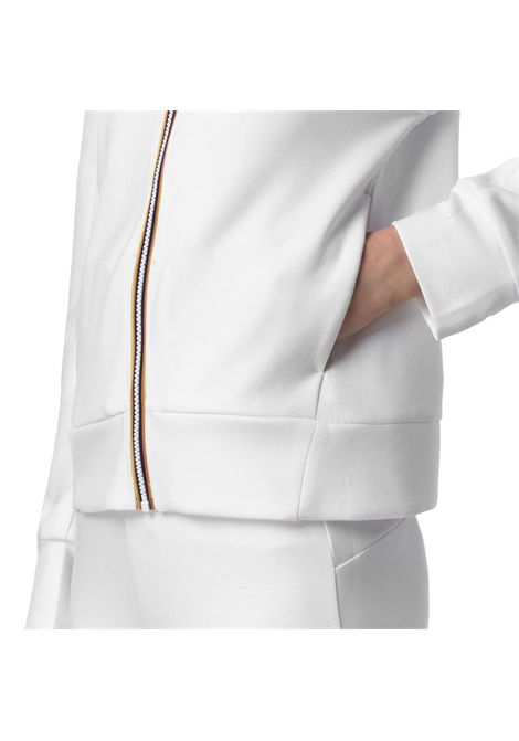 Felpa K-way donna K2132CW 001 bianco divine light spacer K-WAY | Felpe | K2132CW001