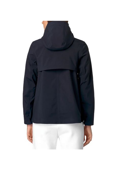 Giubbino K-Way Madalina Bonded donna K21488W Blu idrorepellente antivento zip tasche K-WAY | Giubbini | K21488WA2B