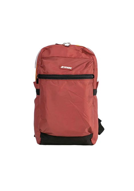Zaino K-Way Small Laon K3122TW Rosso unisex tasca nylon resistenza K-WAY | Zaini | K3122TWWNM