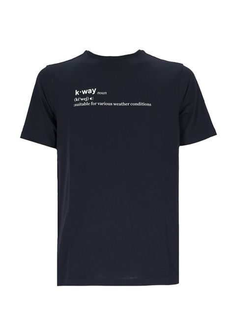 T-shirt K-way uomo K3136DW 001 bianca odom ai gen jersey K-WAY | T-shirt | K3136DWK89