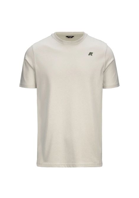 T-shirt K-way uomo K3138LW 634 beige odom ascii code K-WAY | T-shirt | K3138LW634