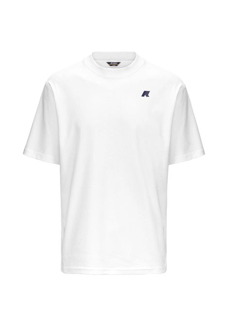 T-shirt K-way uomo K3138PW 001 bianca solo vertical isobar K-WAY | T-shirt | K3138PW001