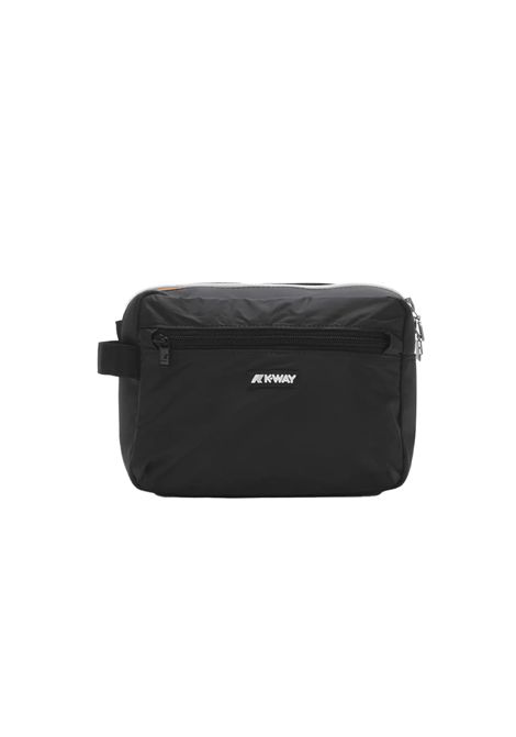 Pochette K-Way Demu K4127TW Nera unisex logo impermeabile antivento idrorepellente K-WAY | Pochette | K4127TWUSY