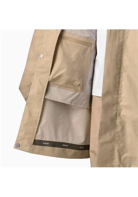 Giubbino K-way uomo K4131TW AZI Poir beige a tre quarti K-WAY | Giubbini | K4131TWAZI
