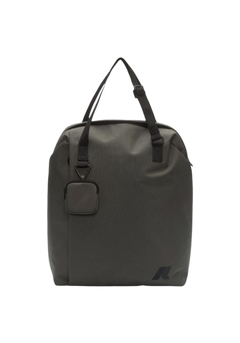 Borsa K-Way Nahel uomo K4136NW Verde poliammide tinta unita verde scuro pc gancio scomparti K-WAY | Borse | K4136NWWMR