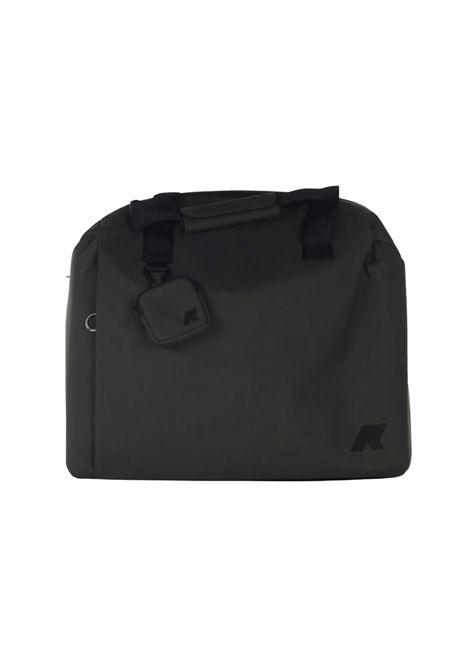Borsone K-Way Sirius uomo K4136RW Verde poliestere porta pc tracolla gancio K-WAY | Borsoni | K4136RWWMR