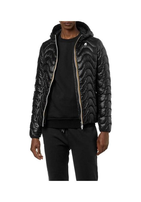 Giubbino K-way donna K5126IW USY LILY QUILTED WARM  nero trapuntato cappuccio K-WAY | Giubbini | K5126IWUSY