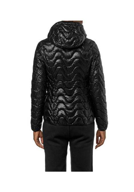 Giubbino K-way donna K5126IW USY LILY QUILTED WARM  nero trapuntato cappuccio K-WAY | Giubbini | K5126IWUSY