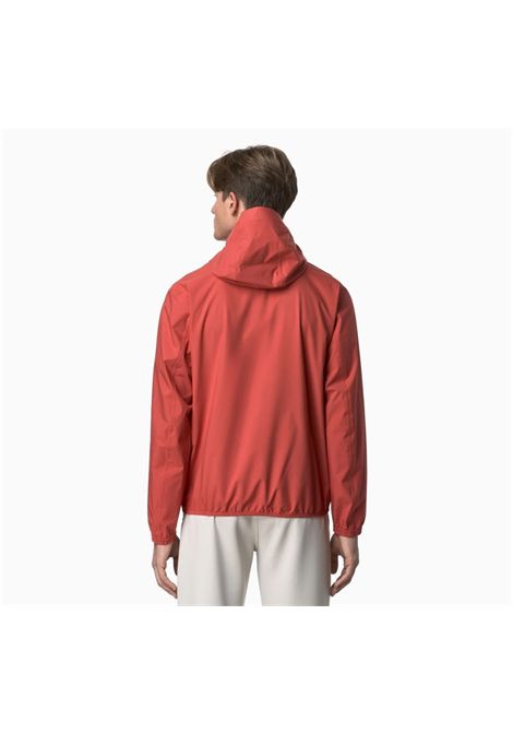 Giubbino K-way uomo K5127QW Jack stretch dot rosso cappuccio K-WAY | Giubbini | K5127QW703
