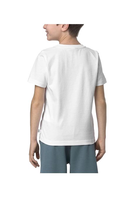 T-shirt K-Way Odom Messy Letters bambino K5136XW Bianca cotone collo a costina regolare stampa logo K-WAY | T-shirt | K5136XW001
