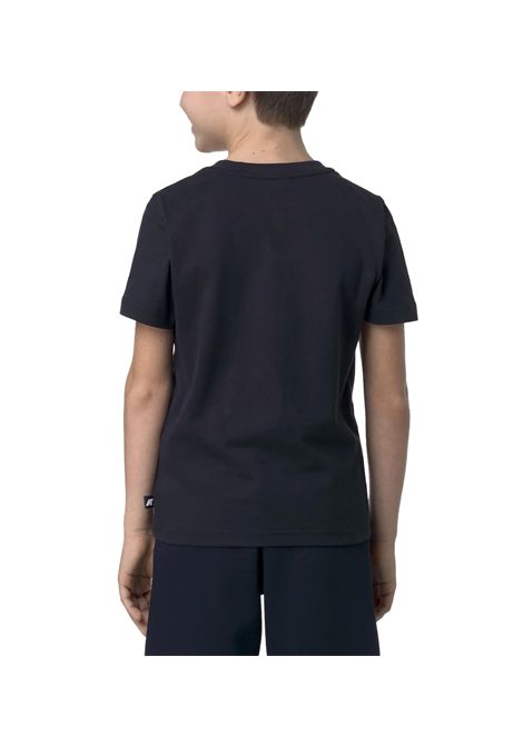 T-shirt K-Way Odom Messy Letters bambino K5136XW Blu cotone collo a costina regolare stampa logo K-WAY | T-shirt | K5136XWK89