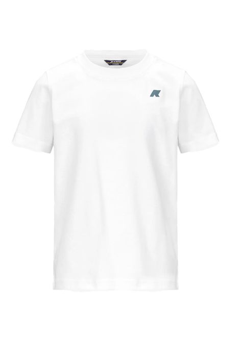 T-shirt K-way bambino K5136ZW 001 bianca odom vertical isobar K-WAY | T-shirt | K5136ZW001