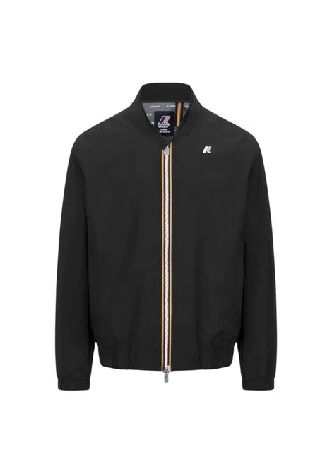 Giubbino K-way uomo K51376W USY Aurene Stretch Dot nero Jersey K-WAY | Giubbini | K51376WUSY
