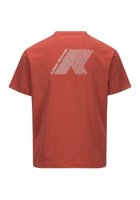 T-shirt K-way uomo K61279W 703 rossa graphite K-WAY | T-shirt | K61279W703