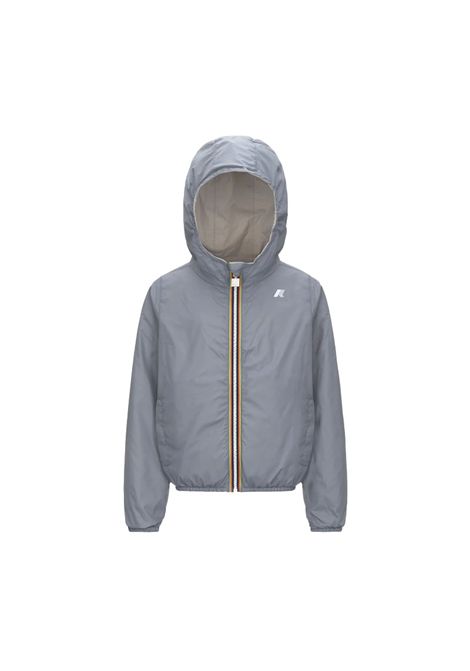 Giubbino K-way bambino K61314W B10 JAKE PLUS 2 REVERSIBLE grigiocappuccio K-WAY | Giubbini | K61314WB1O