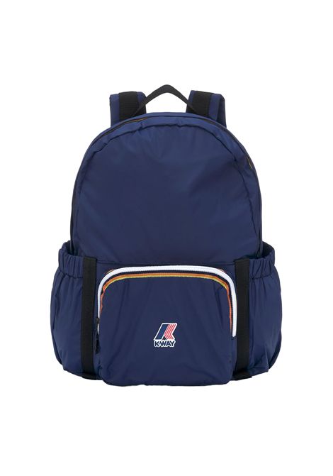 Zaino K-Way Michelet K61415W Blu unisex impermeabile idrorepellente antivento tasche K-WAY | Zaini | K61415W867