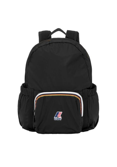 Zaino K-Way Michelet K61415W Nero unisex idrorepellente antivento impermeabile logo tasche K-WAY | Zaini | K61415WUSY