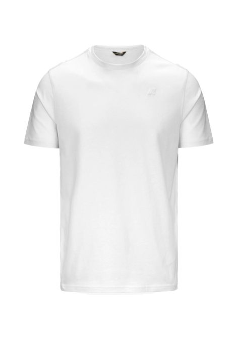 T-shirt K-way uomo K7125UW 001 bianca odom jersey K-WAY | T shirt | K7125UW001