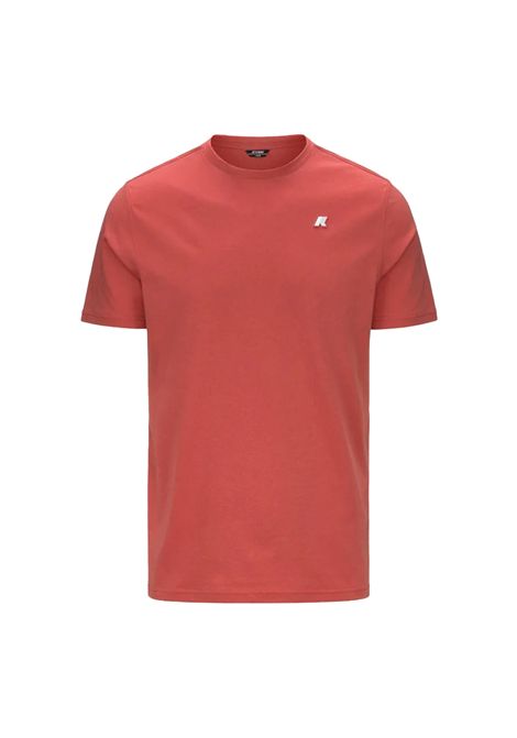 T-shirt K-way uomo K7125UW 703 rossa odom jersey K-WAY | T shirt | K7125UW703