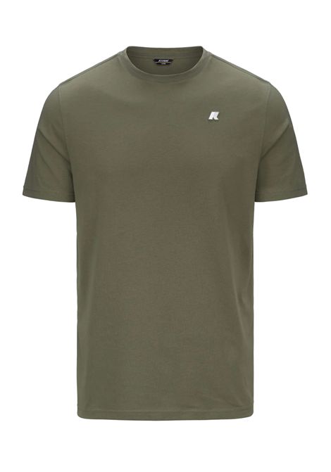 T-shirt K-way uomo K7125UW V15 verde oliva odom jersey K-WAY | T shirt | K7125UWV15