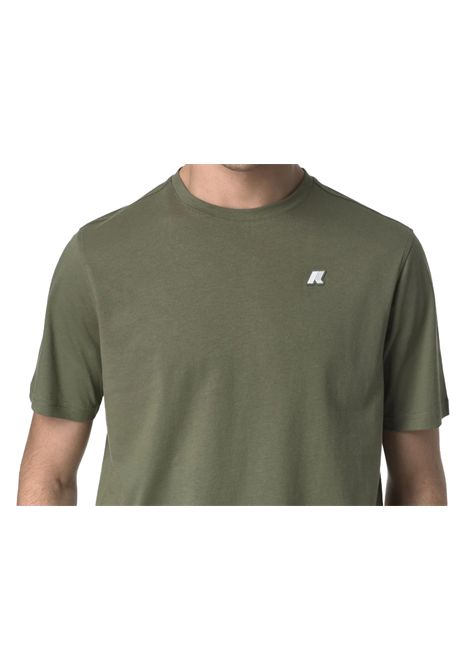 T-shirt K-way uomo K7125UW V15 verde oliva odom jersey K-WAY | T shirt | K7125UWV15