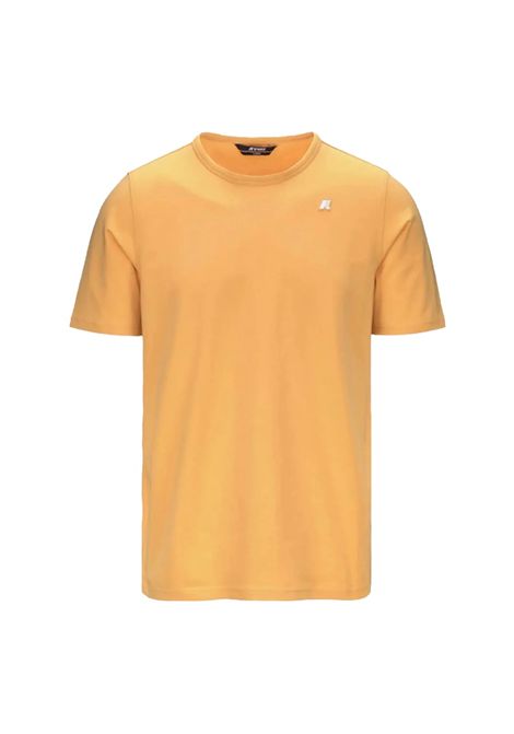 T-shirt K-way uomo K7125UW WBV arancio  odom jersey K-WAY | T shirt | K7125UWWBV