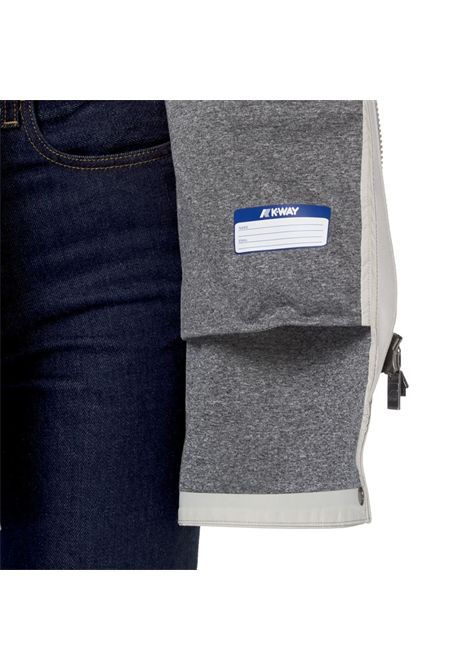 Giubbino K-way donna K7127JW 634 MATHY BONDED JERSEY grigio K-WAY | Giubbini | K7127JW634