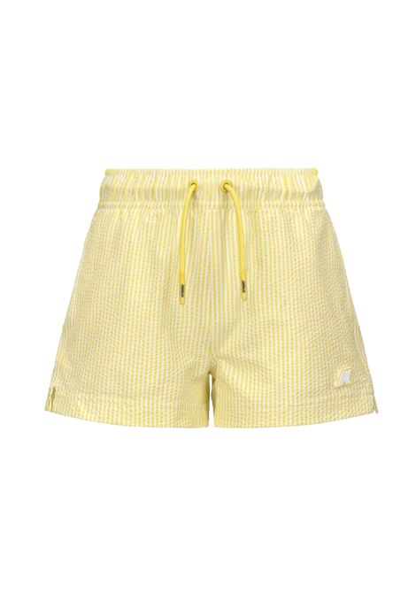 Costume bambino K-Way Hazel K71426W Giallo boxer corto quick dry tasche K-WAY | Costumi | K71426WAZT