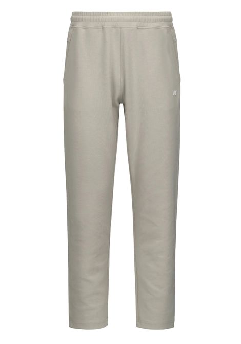 Pantalone K-way uomo K8132QW 634 beige iton interlock K-WAY | Pantaloni | K8132QW634