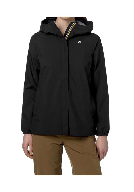 Giubbino K-way donna K31382W USY MARGUERITE STRETCH DOT nero confort fit K-WAY | Giubbini | K8138PWUSY