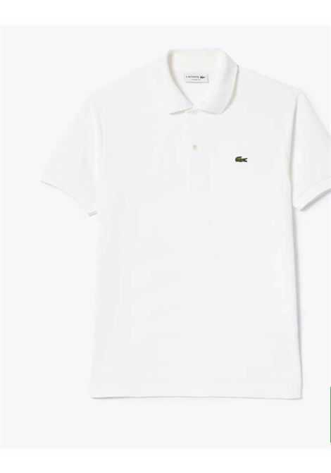 polo classic l1212 001 bianca piquè di cotone LACOSTE | Polo | 1212001
