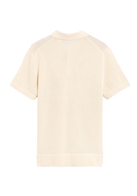 Polo Lacoste uomo AH0730 Beige tinta unita maniche corte logo taglio classico LACOSTE | Polo | AH0730XFJ