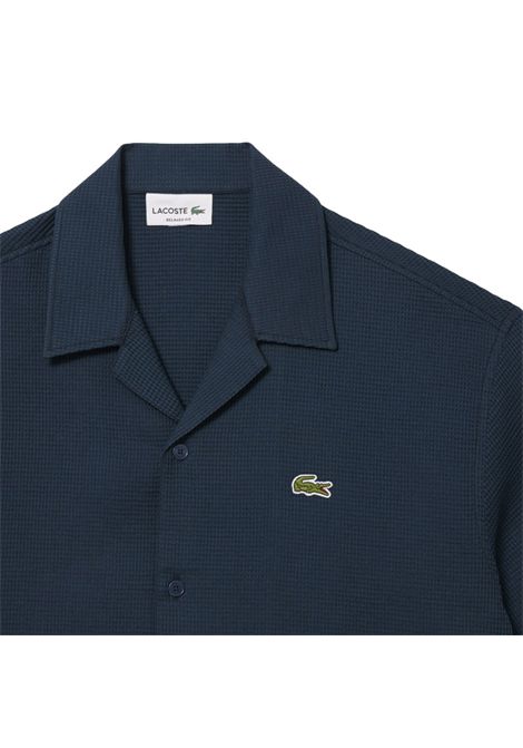 Camicia Lacoste uomo CH9924 C7Z blu nido d'ape LACOSTE | Polo | CH9924C7Z