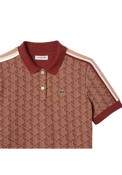 Polo Lacoste donna DF3364 GTI arancio monogramma LACOSTE | Polo | DF3364GTI