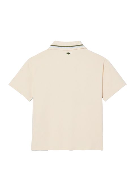 Polo Lacoste bambino DJ2001R XFJ beige piquet LACOSTE | Maglie | DJ2001RXFJ