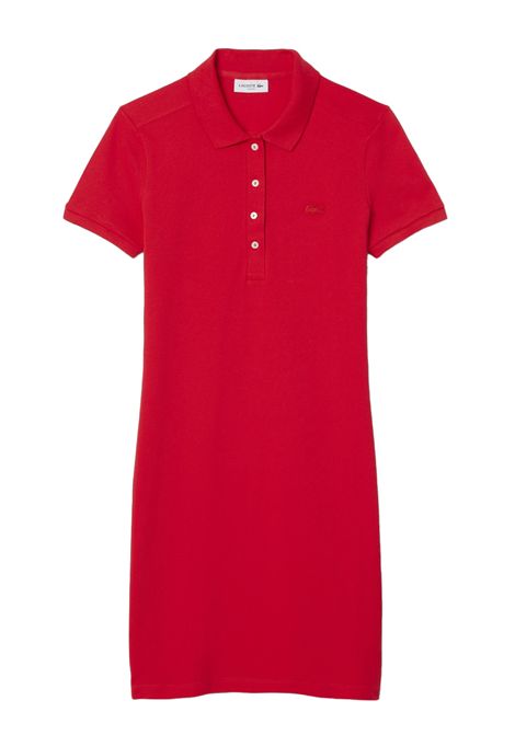 Vestito Lacoste donna EF5473 ZBG rosso piquet LACOSTE | Abiti | EF5473ZBG