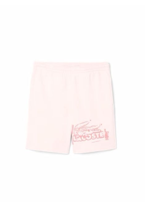 Bermuda Lacoste uomo GH0286 gxi rosa cotone felpato garzato LACOSTE | Bermuda | GH0286GXI