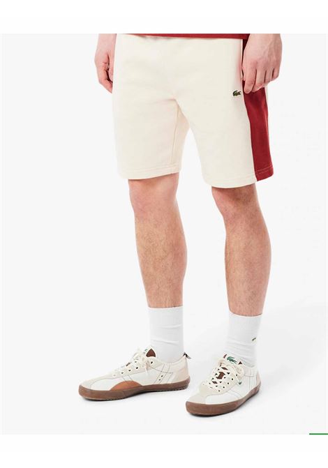 shorts lacoste uomo gh9597 hbi bianco block  LACOSTE | Bermuda | GH9597HBI