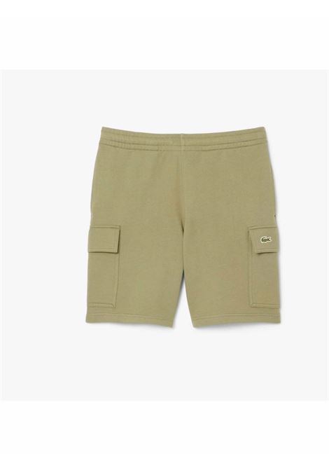 shorts lacoste uomo GH9743 00 cachi bmy block LACOSTE | Bermuda | GH9743BMY