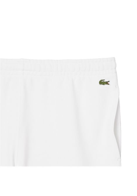 Bermuda Lacoste uomo GH9896001 bianco profili logati LACOSTE | Bermuda | GH9896001