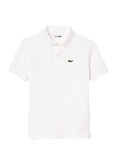 Polo Lacoste bambino PJ2909 001 bianca piquet LACOSTE | Polo | PJ2909R001