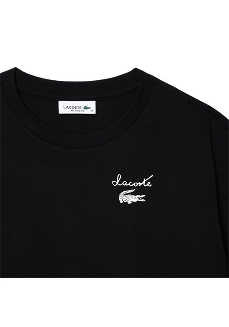 T-shirt Lacoste donna TF2523 031 nera  piquet LACOSTE | T-shirt | TF2523031